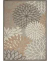 Nourison Aloha Alh05 6' X 9' Outdoor Area Rug In Beige