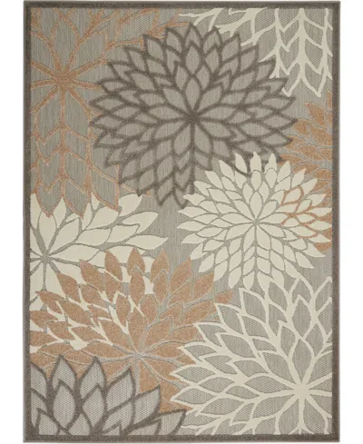Nourison Aloha Alh05 6' X 9' Outdoor Area Rug In Beige