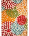 Nourison Aloha Alh05 6' X 9' Outdoor Area Rug In Green
