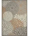 Nourison Aloha Alh05 7' X 10' Outdoor Area Rug In Beige