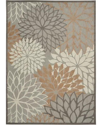 Nourison Aloha Alh05 7' X 10' Outdoor Area Rug In Beige