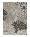 Nourison Aloha Alh05 Area Rug, 6' X 9' In Silver