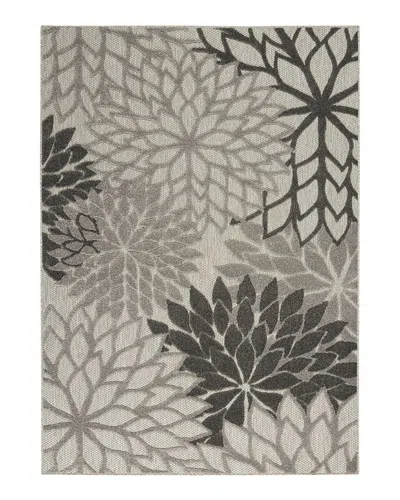 Nourison Aloha Alh05 Area Rug, 6' X 9' In Silver