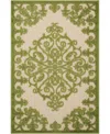Nourison Aloha Alh12 2'8" X 4' Outdoor Area Rug In Green