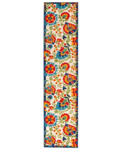 NOURISON ALOHA ALH17 2'3" X 12' RUNNER RUG