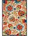 Nourison Aloha Alh17 6' X 9' Outdoor Area Rug In Multi