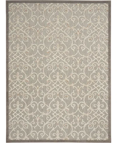 Nourison Aloha Alh21 7'10" X 10'6" Outdoor Area Rug In Beige