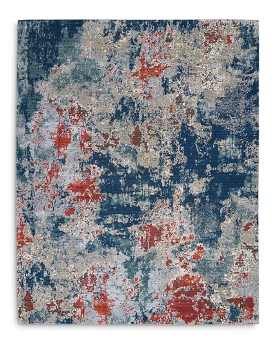 Nourison Artworks Atw01 Area Rug, 8'6 X 11'6 In Navy/brick