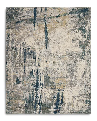 Nourison Artworks Atw05 Area Rug, 7'9 X 9'9 In Ivory/navy