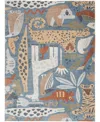 Nourison Astra Machine Washable Asw01 5'3" X 7' Area Rug In Multi