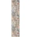 Nourison Astra Machine Washable Asw07 2'2" X 10' Runner Area Rug In Multi