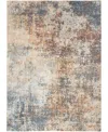 Nourison Astra Machine Washable Asw07 6'7" X 9' Area Rug In Multi