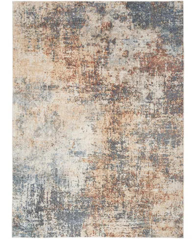 Nourison Astra Machine Washable Asw07 6'7" X 9' Area Rug In Multi