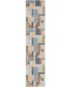 Nourison Astra Machine Washable Asw09 2'2" X 10' Runner Area Rug In Multi