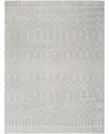 Nourison Astra Machine Washable Asw10 6'7" X 9' Area Rug In Gray