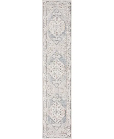 Nourison Astra Machine Washable Asw11 2'2" X 12' Runner Area Rug In Mist