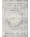 Nourison Astra Machine Washable Asw11 5'3" X 7' Area Rug In Mist