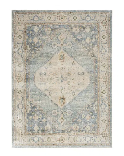 Nourison Astra Machine Washable Asw11 Polyester Area Rug In Silver