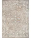Nourison Astra Machine Washable Asw12 5'3" X 7' Area Rug In Beige