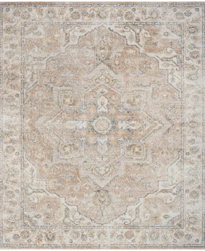 Nourison Astra Machine Washable Asw12 7'10" X 10' Area Rug In Beige
