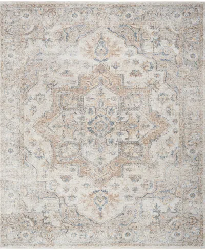 Nourison Astra Machine Washable Asw12 7'10" X 10' Area Rug In Silver