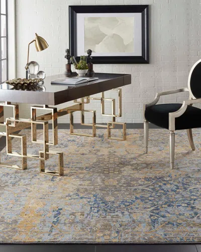 Nourison Brannigan Power-loomed Rug, 9' X 12' In Beige/blue