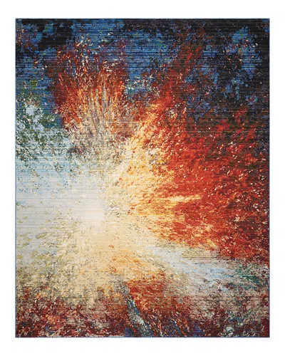Nourison Chroma Crm02 Area Rug, 4' X 6' In Red Flare
