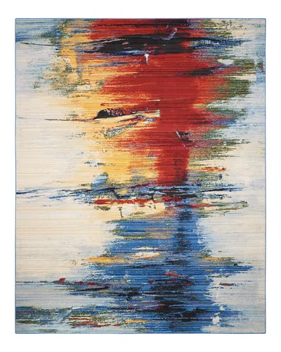 Nourison Chroma Crm05 Area Rug, 4' X 6' In Crimson