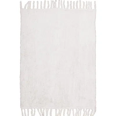 Nourison Couture Fur Throw Blanket In White