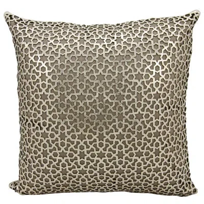 Nourison Couture Throw Pillow In Gold,beige