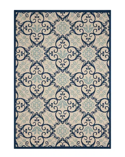 Nourison Discontinued  Caribbean Indoor/outdoor Rug In Blue