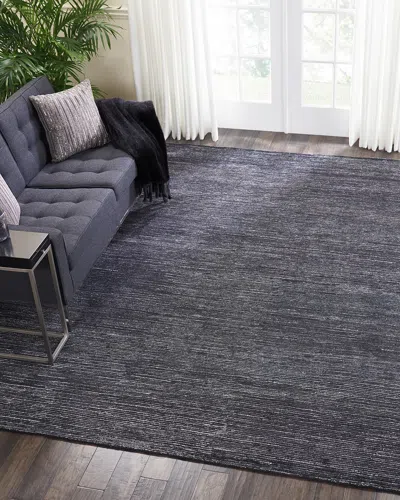 Nourison Dover Hand-knotted Rug In Blue
