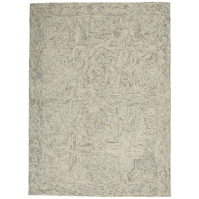 Nourison Geometric Indoor/outdoor Area Rug In Ivory