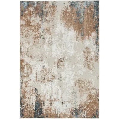 Nourison Glitz 5'3"x7'3" Multi-colored Taupe Area Rug