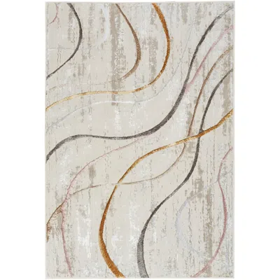 Nourison Glitz Glz01 5'3"x7'3" Multi-colored Ivory Area R