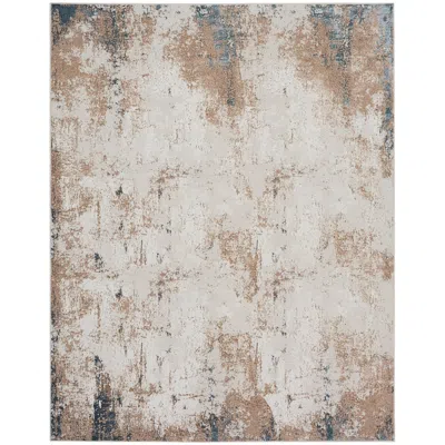 Nourison Glitz Glz06 7'10"x9'10" Multi-colored Taupe Area Rug