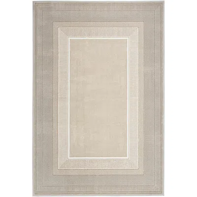 Nourison Glitz Glz07 5'3"x7'3" Ivory Rectangular Area Rug