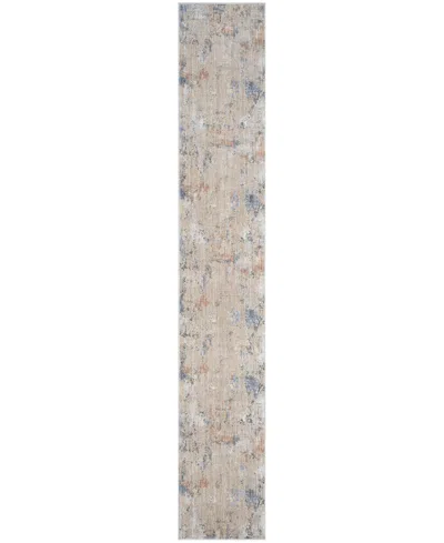 Nourison Home Abstract Hues Abh01 2'2"x12' Runner Area Rug In Beige,gray