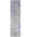 Nourison Home Abstract Hues Abh01 2'2"x8' Runner Area Rug In Gray,blue