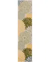 Nourison Home Aloha Alh05 2'3"x8' Runner Area Rug In Green,multi