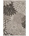 Nourison Home Aloha Alh05 3'x5' Area Rug In Silver,gray