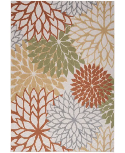 Nourison Home Aloha Alh05 5'3"x7'5" Area Rug In Multi