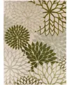 Nourison Home Aloha Alh05 7'10"x10'6" Area Rug In Ivory,moss