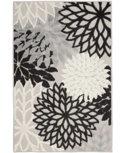 Nourison Home Aloha Alh05 Rug Collection In Ivory,green