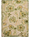 Nourison Home Aloha Alh17 5'3"x7'5" Area Rug In Ivory,moss