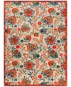Nourison Home Aloha Alh17 7'10"x10'6" Area Rug In Red,multi