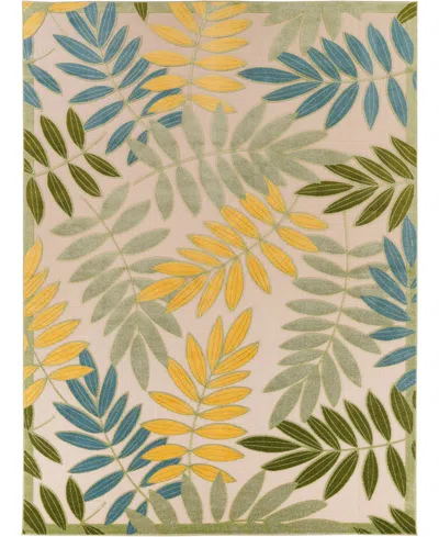 Nourison Home Aloha Alh18 7'10"x10'6" Area Rug In Multi