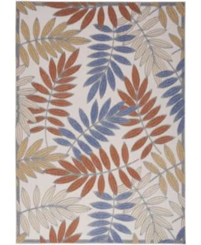 Nourison Home Aloha Alh18 Rug Collection In Green,multi