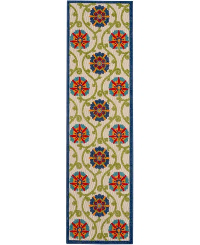 Nourison Home Aloha Alh19 2' X 6' Runner Rug In Multi