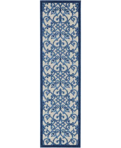 Nourison Home Aloha Alh21 2'3" X 8' Runner Rug In Multi